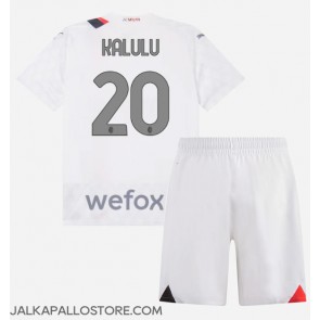 AC Milan Pierre Kalulu #20 Vieraspaita Lapsille 2023-24 Lyhythihainen (+ shortsit)